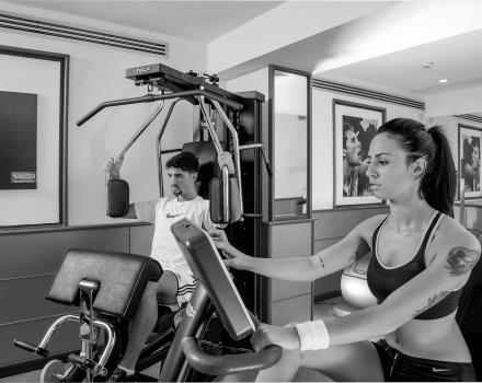 Stay fit during your stay in Rome thanks to the fitness area at the Best western Plus Hotel Spring House