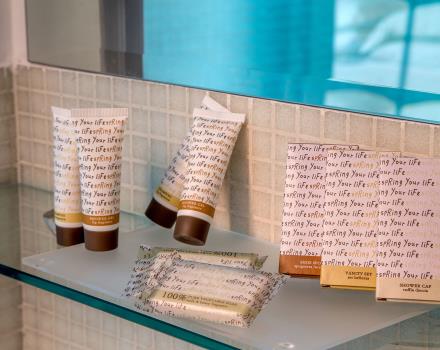 Delicate and scented toiletries in the rooms of the Best Western Plus Hotel Spring House, 4-star hotel in Rome